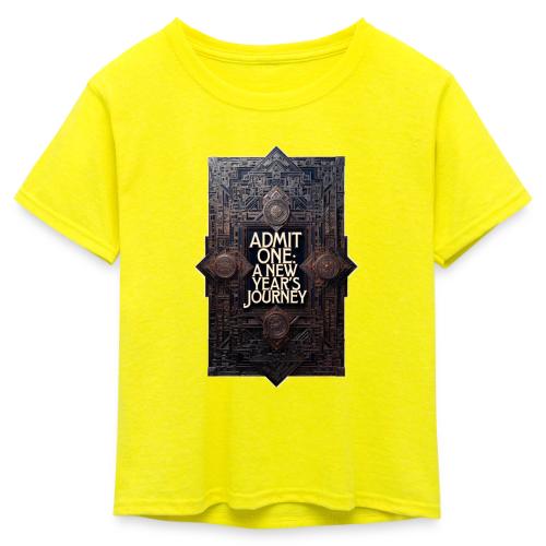 Art Deco VIP Pass T-Shirt - Kid's 50/50 Neon T-Shirt