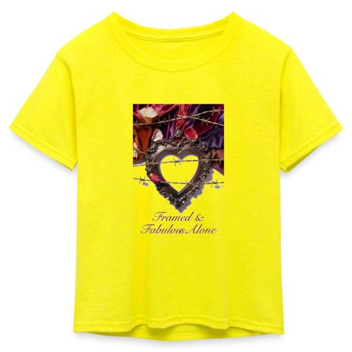 Framed & Fabulous Alone T-Shirt - Kid's 50/50 Neon T-Shirt
