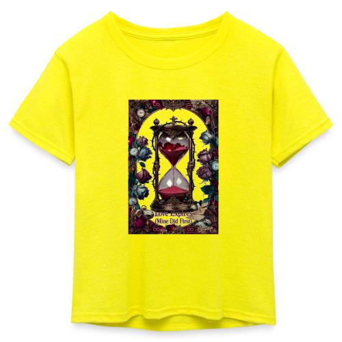 Love Expires (Mine Did First) T-Shirt - Kid's 50/50 Neon T-Shirt