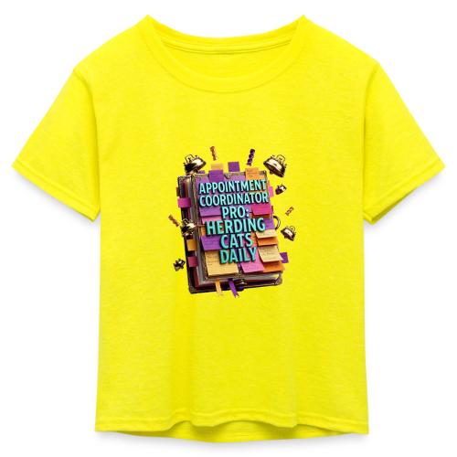 Appointment Coordinator Pro T-Shirt | Herding Cats - Kid's 50/50 Neon T-Shirt
