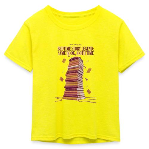 Bedtime Story Legend T Shirt - Kid's 50/50 Neon T-Shirt