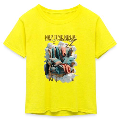 Nap Time Ninja T Shirt - Kid's 50/50 Neon T-Shirt
