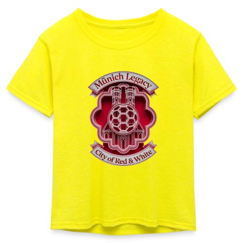 Munich Pride Fan T Shirt, Football City Pride Gift - Kid's 50/50 Neon T-Shirt