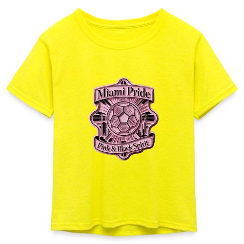 Miami City Pride T Shirt, Vibrant City Pride Gift - Kid's 50/50 Neon T-Shirt