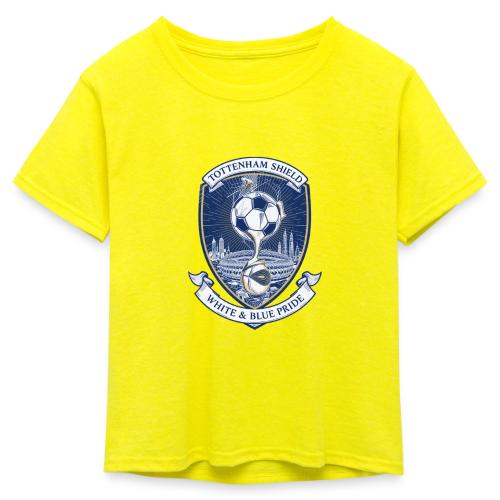 Iconic North London Soccer Emblem Art Print - Kid's 50/50 Neon T-Shirt