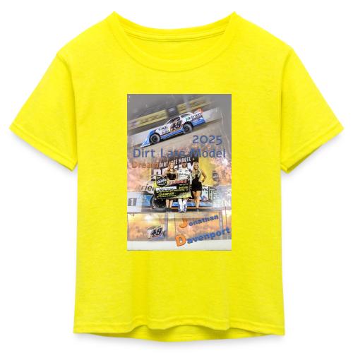 Jonathan Davenport DLM Eldora Speedway 2025 - Kid's 50/50 Neon T-Shirt