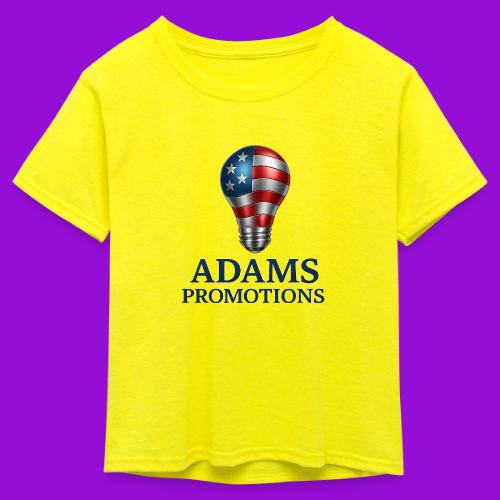 Adams promotions American flag metallic light bulb - Kid's 50/50 Neon T-Shirt