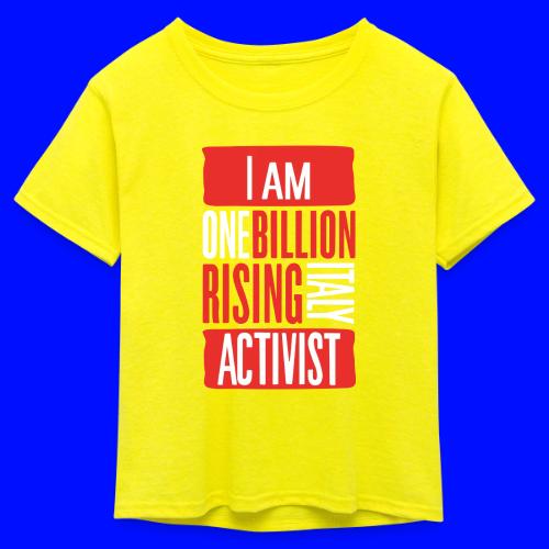 One Billion Rising Italy - Kid's 50/50 Neon T-Shirt