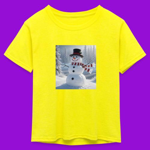Frosty - Kid's 50/50 Neon T-Shirt