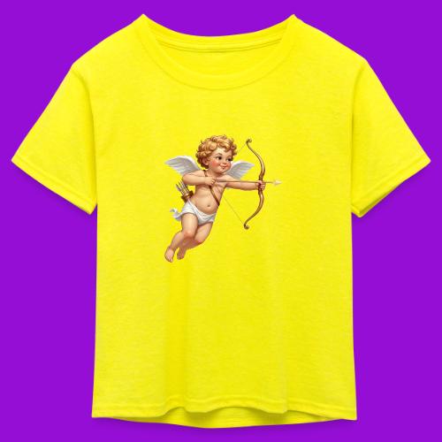 Cupid with twohearts set - Kid's 50/50 Neon T-Shirt