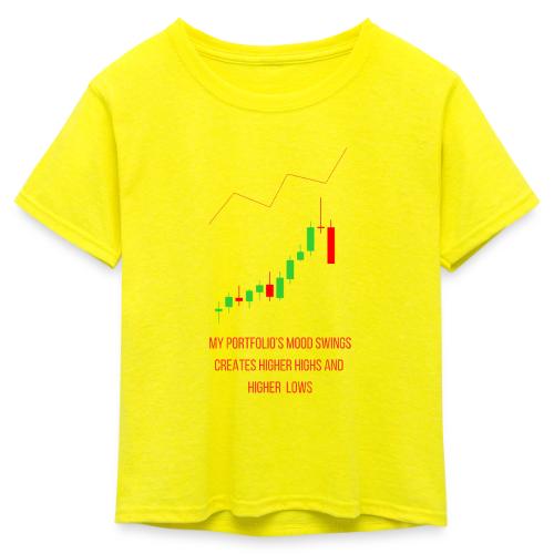 Technical Analysis Trading T-Shirt| Sarcastic - Kid's 50/50 Neon T-Shirt