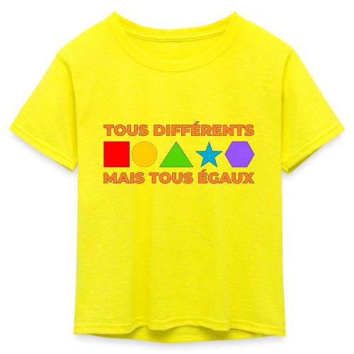 United in Our Differences - Kid's 50/50 Neon T-Shirt