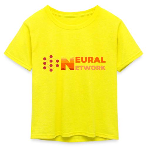 Neural Network: Digital Synapses - Kid's 50/50 Neon T-Shirt