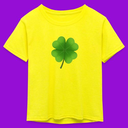Four leaf clover - Kid's 50/50 Neon T-Shirt