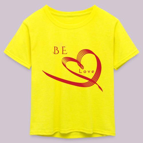 BE LOVE - Kid's 50/50 Neon T-Shirt