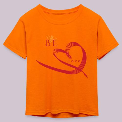 BE LOVE - Kid's 50/50 Neon T-Shirt