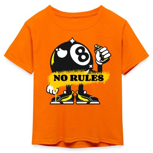 No Rules 8 Ball - Kid's 50/50 Neon T-Shirt