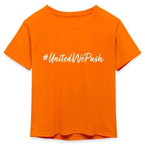 #UnitedWePush - Kid's 50/50 Neon T-Shirt