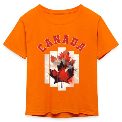Heart of Canada Art - Kid's 50/50 Neon T-Shirt