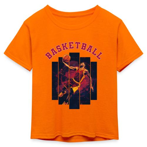 Basketball Spirit - Kid's 50/50 Neon T-Shirt