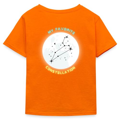 My Fav Constellation (LEO) - Kid's 50/50 Neon T-Shirt
