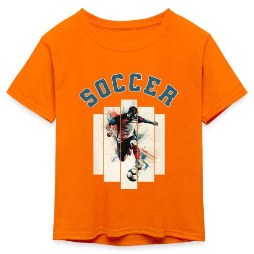 Soccer Vibes - Kid's 50/50 Neon T-Shirt
