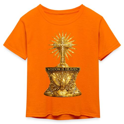 Wisdom is Heaven - Kid's 50/50 Neon T-Shirt
