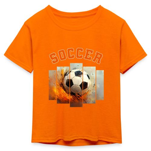 Soccer Iconic Touch - Kid's 50/50 Neon T-Shirt