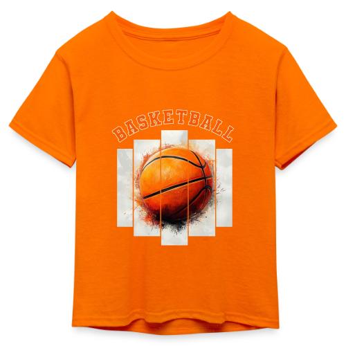 Basketball Element - Kid's 50/50 Neon T-Shirt