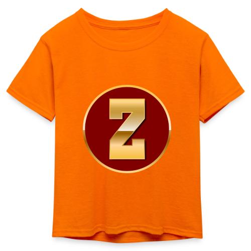 Letter Z – Capital Varsity Alphabet Monogram - Kid's 50/50 Neon T-Shirt