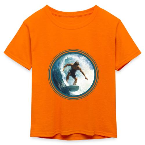 Surfing Horizon - Kid's 50/50 Neon T-Shirt