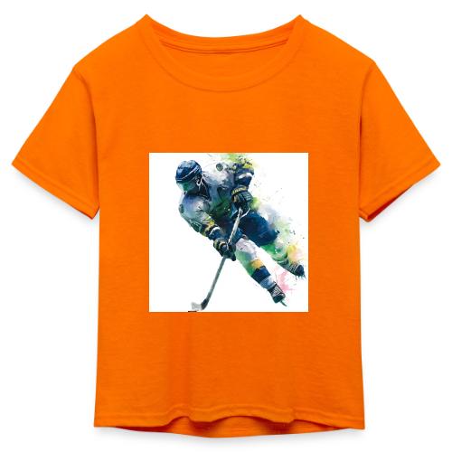 Hockey: Frozen Motion - Kid's 50/50 Neon T-Shirt