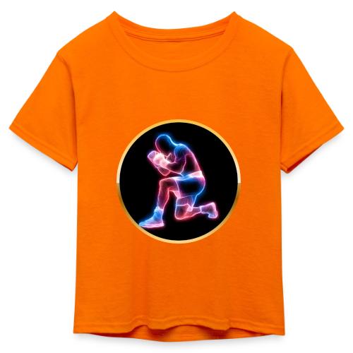Neon Boxing Focus - Kid's 50/50 Neon T-Shirt