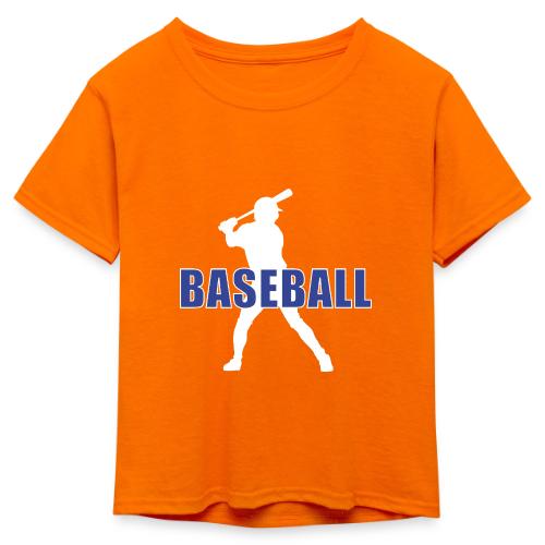 Classic Baseball Swing - Kid's 50/50 Neon T-Shirt