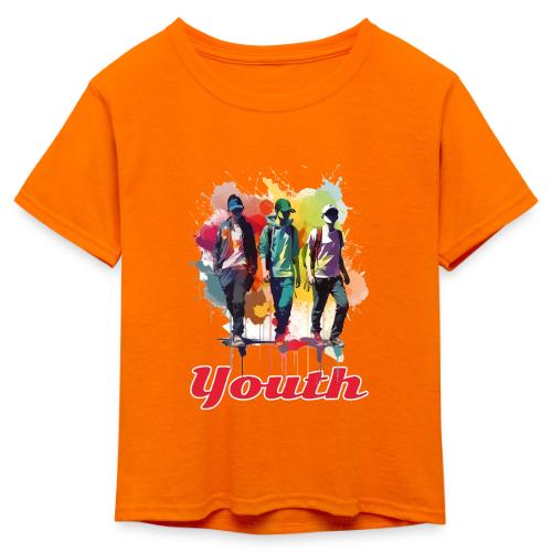 Forever Youthful - Kid's 50/50 Neon T-Shirt