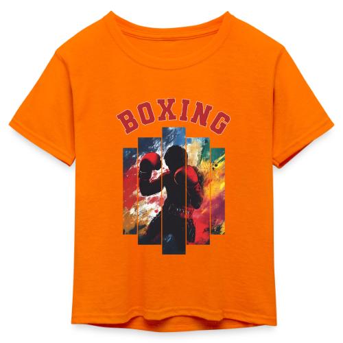 Boxing Warrior - Kid's 50/50 Neon T-Shirt