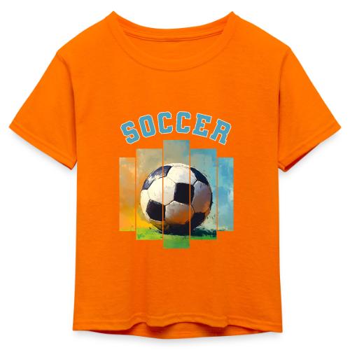 Soccer Ball Vibes - Kid's 50/50 Neon T-Shirt