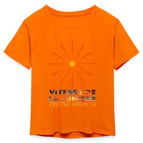 Speed of light - Kid's 50/50 Neon T-Shirt