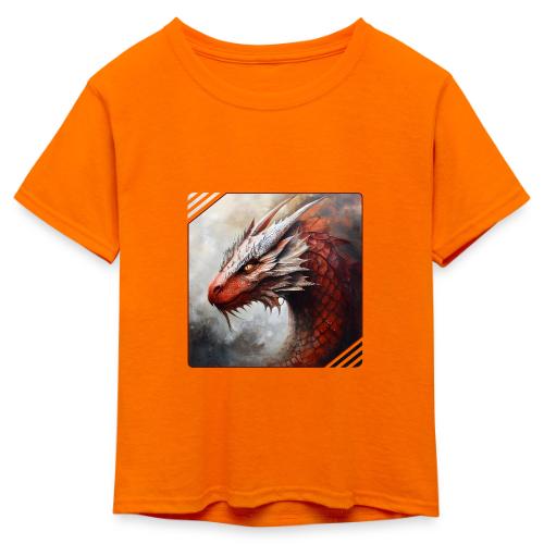 Mystic Dragon Realm - Kid's 50/50 Neon T-Shirt