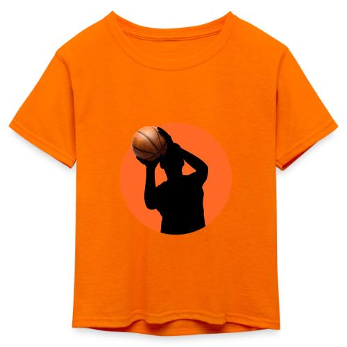 Basketball: Focused Precision - Kid's 50/50 Neon T-Shirt