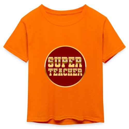 Super Teacher - Kid's 50/50 Neon T-Shirt