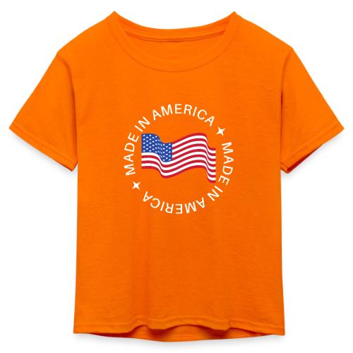 Made in America - Kid's 50/50 Neon T-Shirt