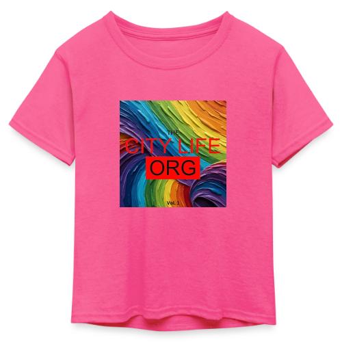 CIty Life Org Vol. 1 - Kid's 50/50 Neon T-Shirt