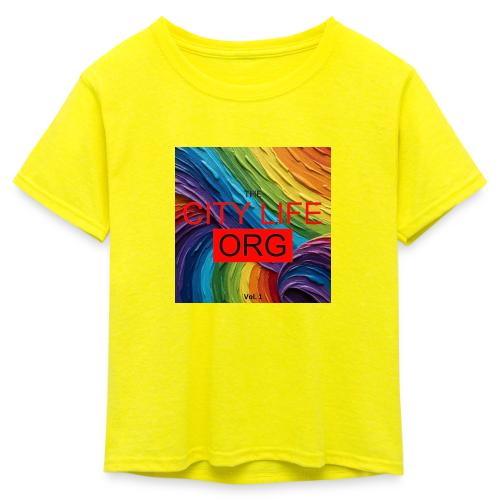 CIty Life Org Vol. 1 - Kid's 50/50 Neon T-Shirt