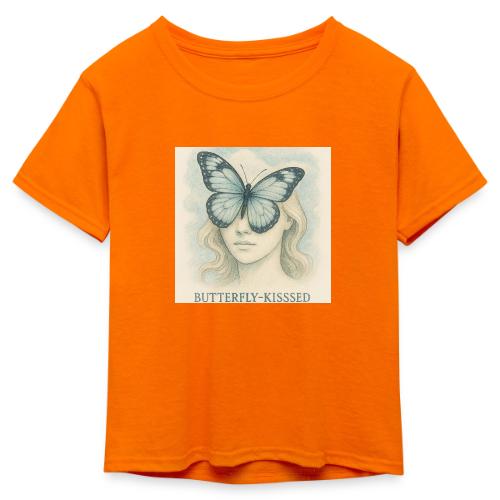 Butterfly kisses Hue - Kid's 50/50 Neon T-Shirt