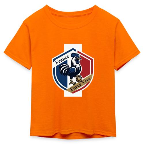 France Rooster T-Shirt, Bleu-Blanc-Rouge gift - Kid's 50/50 Neon T-Shirt