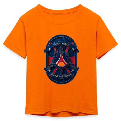 Paris Pride Heritage T Shirt, Soccer Fan Gift - Kid's 50/50 Neon T-Shirt