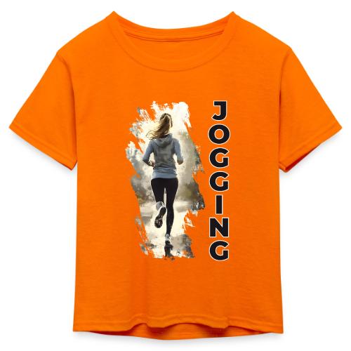 Jogging: Run into Motion - Kid's 50/50 Neon T-Shirt