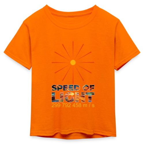 Speed of light - Kid's 50/50 Neon T-Shirt