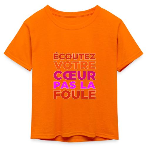 Heart first - Kid's 50/50 Neon T-Shirt